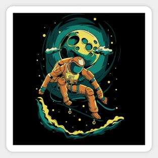 Skater Astronaut Sticker